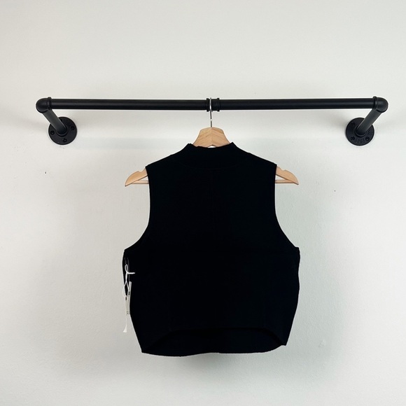 NWT Anthropologie Sweetheart Mesh Sweater Tank Top in Black - Picture 8 of 9